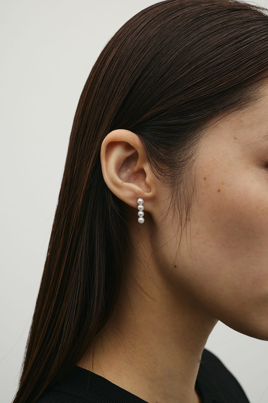 イミテーションパールピアス SLV FREE