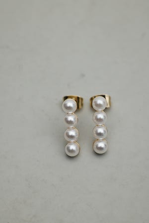 イミテーションパールピアス