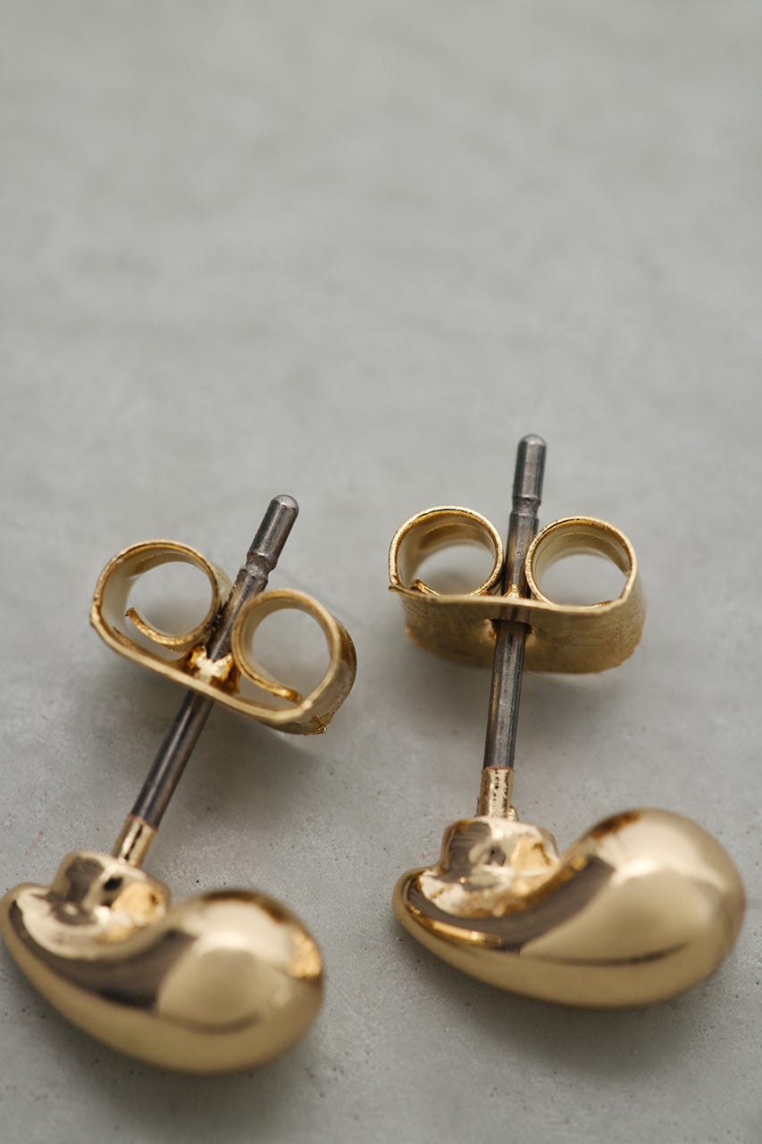 ミニマムドロップピアス GLD FREE