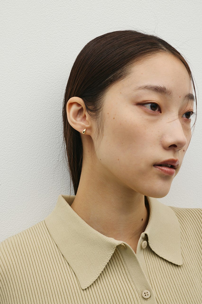 ミニマムドロップピアス GLD FREE