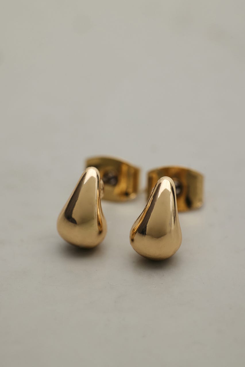 ミニマムドロップピアス GLD FREE