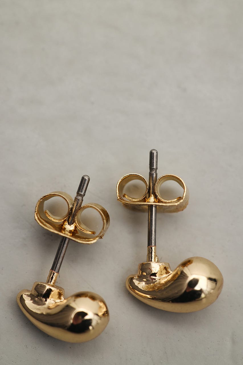 ミニマムドロップピアス GLD FREE