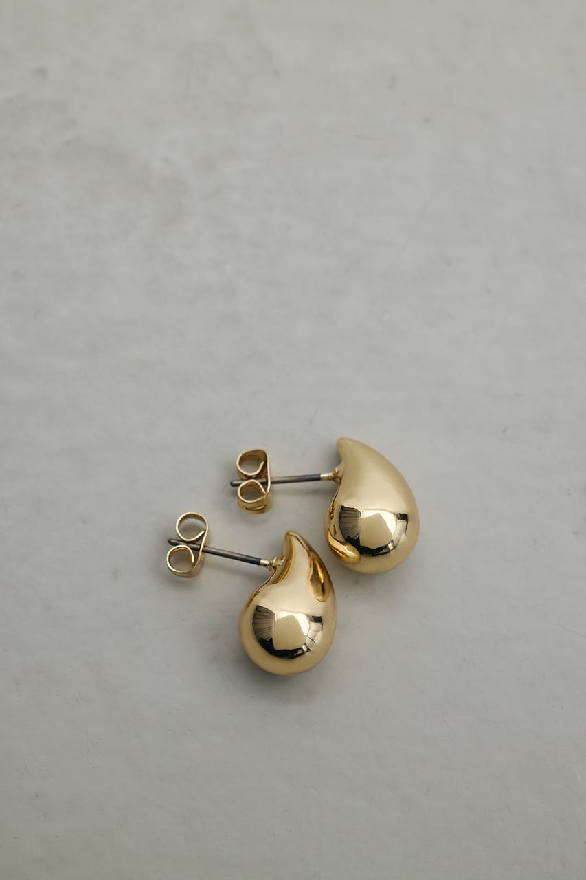 ドロップモチーフピアス GLD FREE