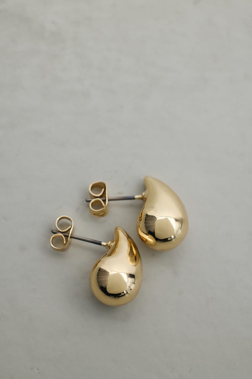 ドロップモチーフピアス GLD FREE
