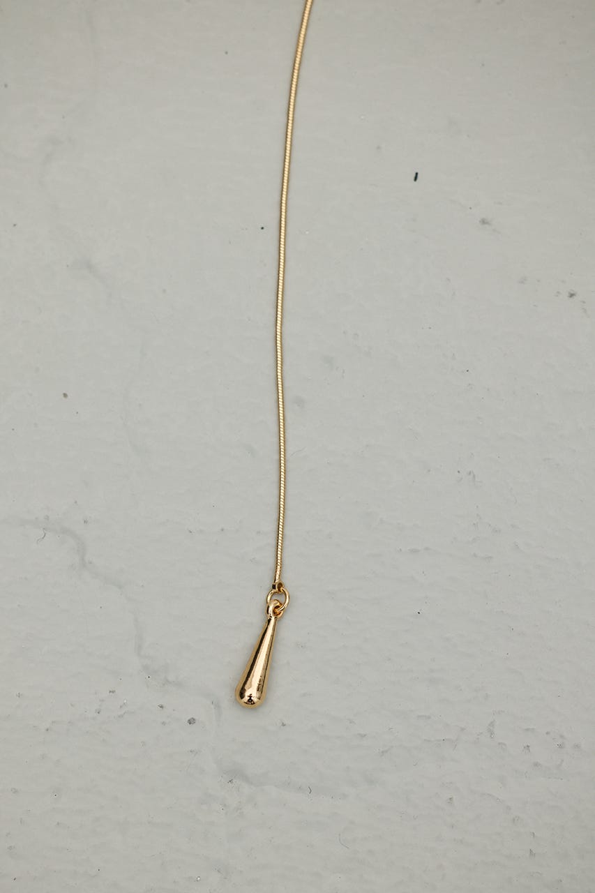 ニュアンスモチーフタイネックレス GLD FREE