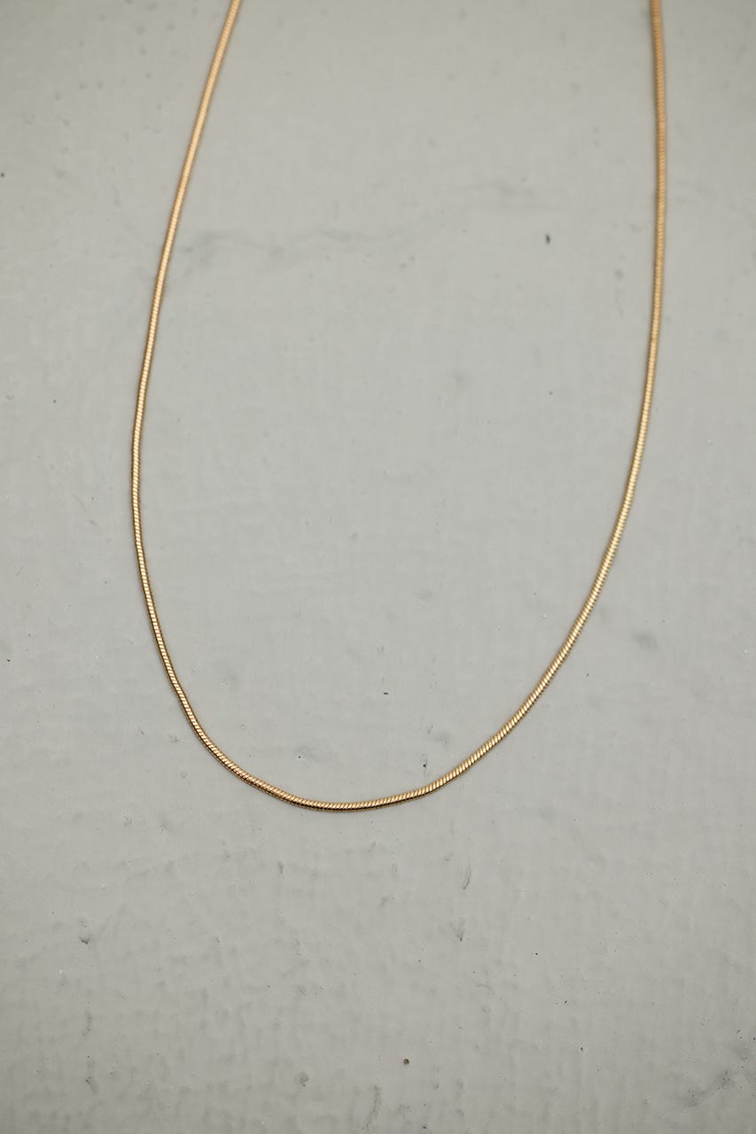 スネークチェーンネックレス GLD FREE