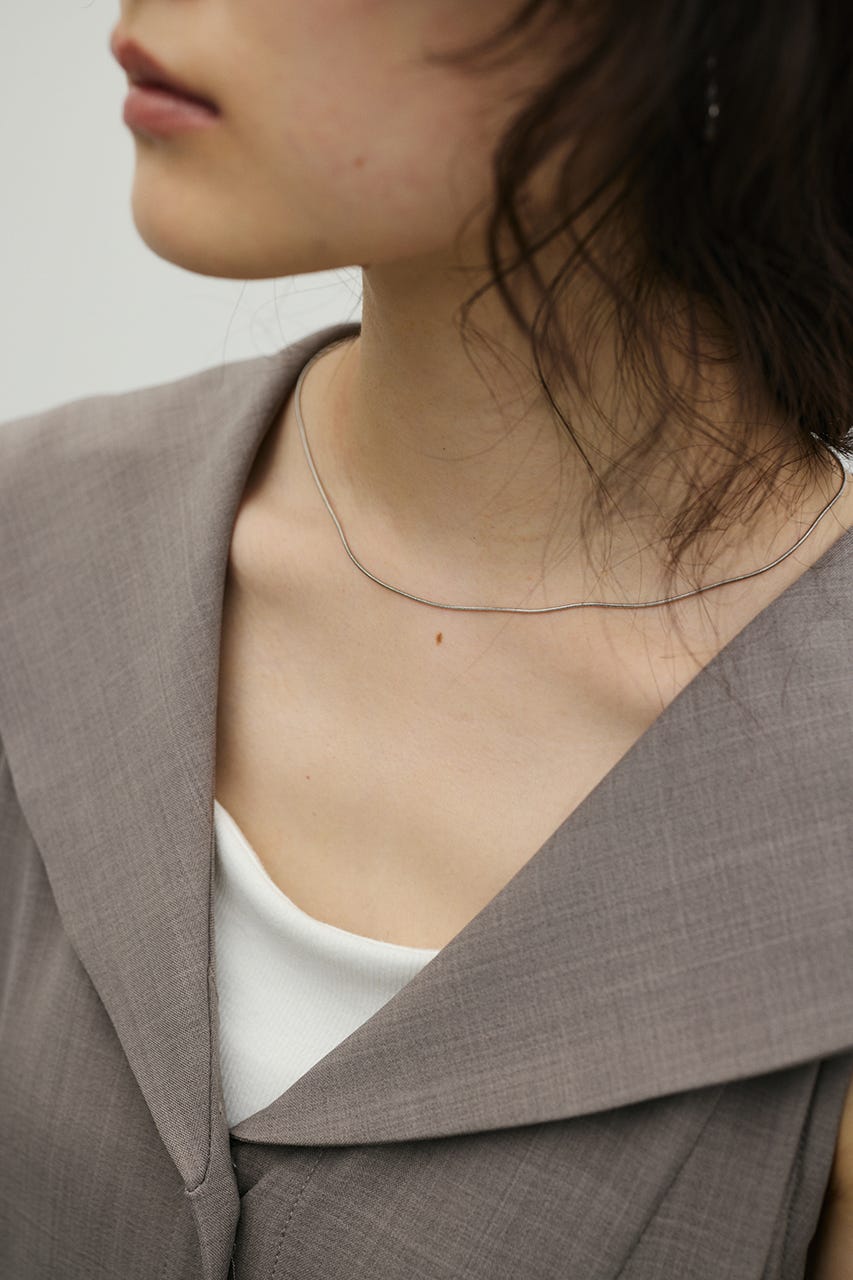 スネークチェーンネックレス SLV FREE