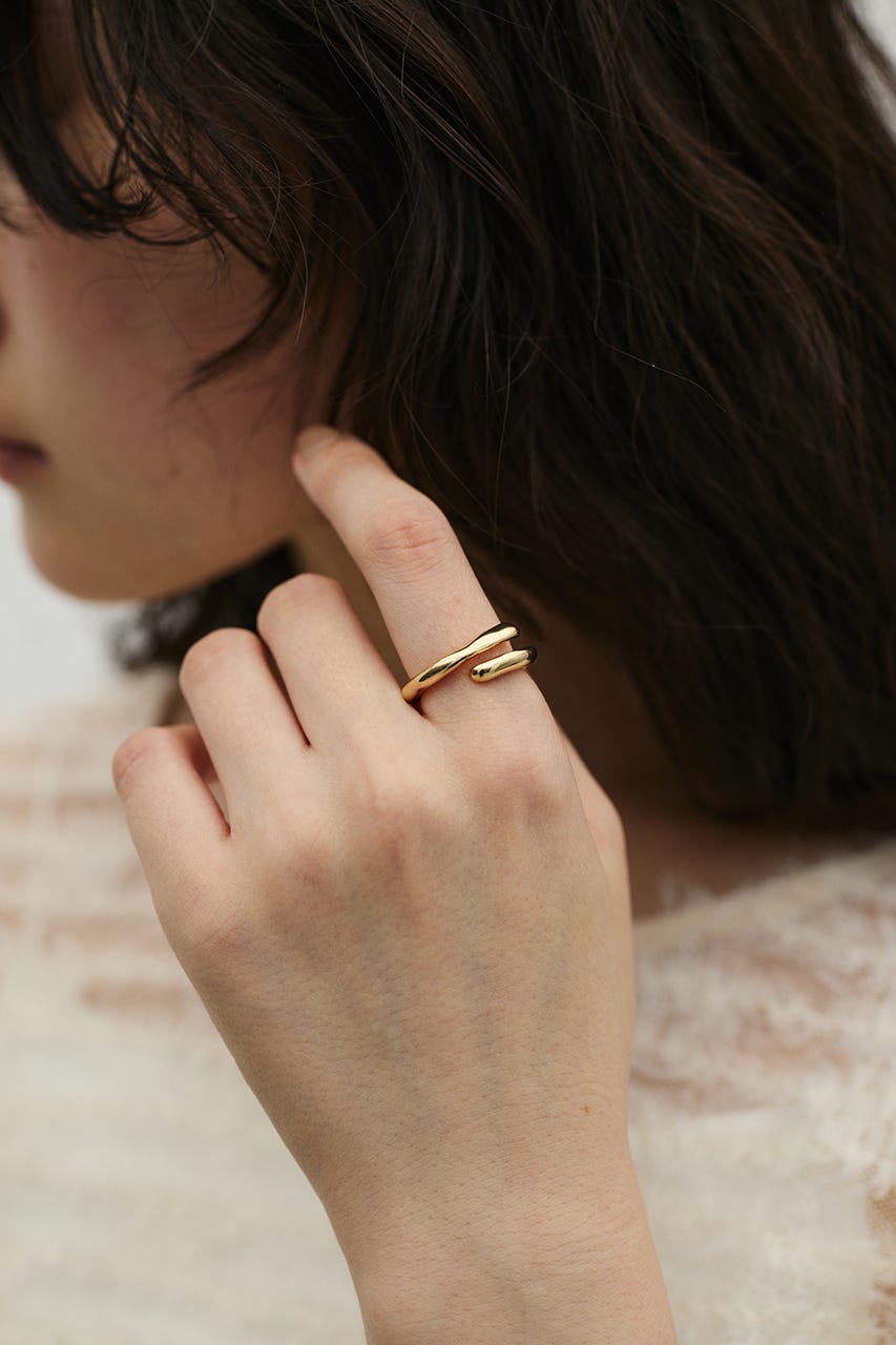 フォークデザインリング GLD FREE