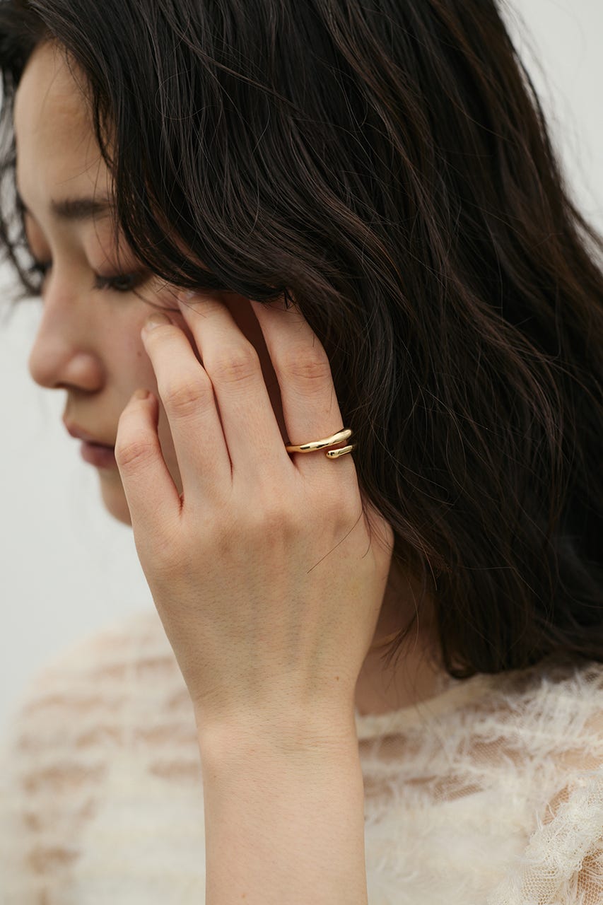 フォークデザインリング GLD FREE