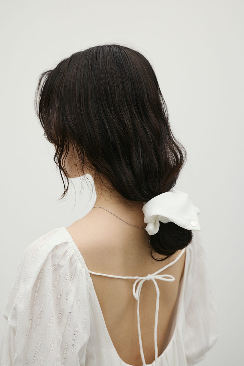 ストライプシュシュ WHT FREE