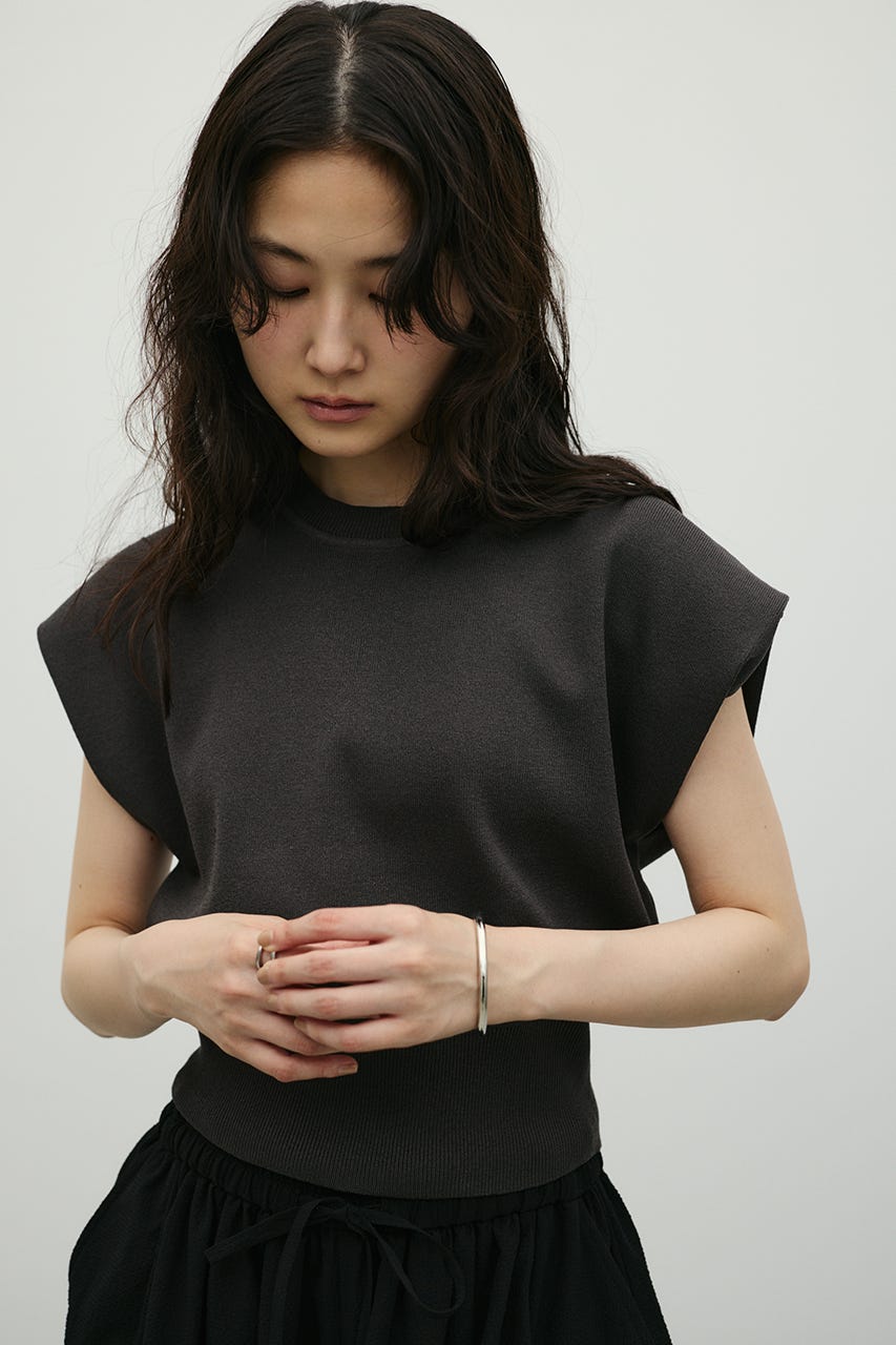 ショルダータックニット C.GRY FREE