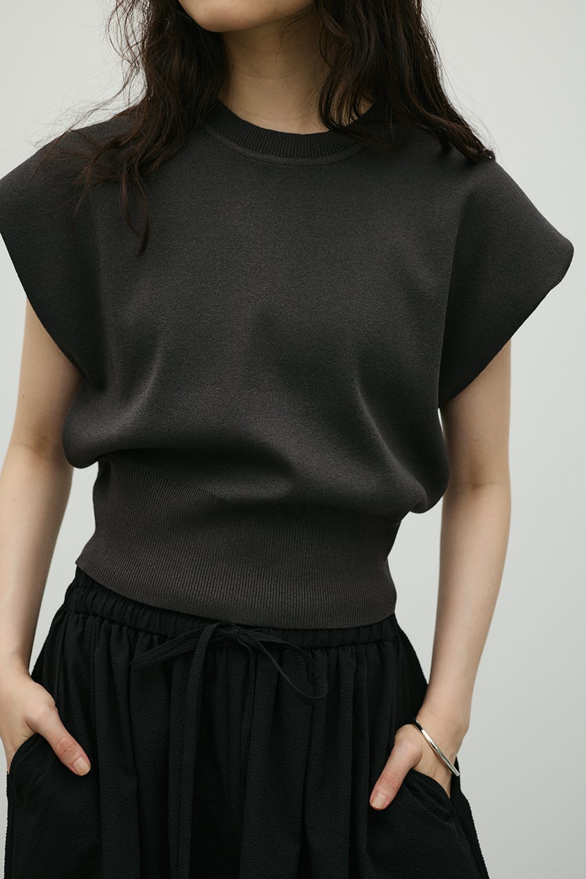 ショルダータックニット C.GRY FREE