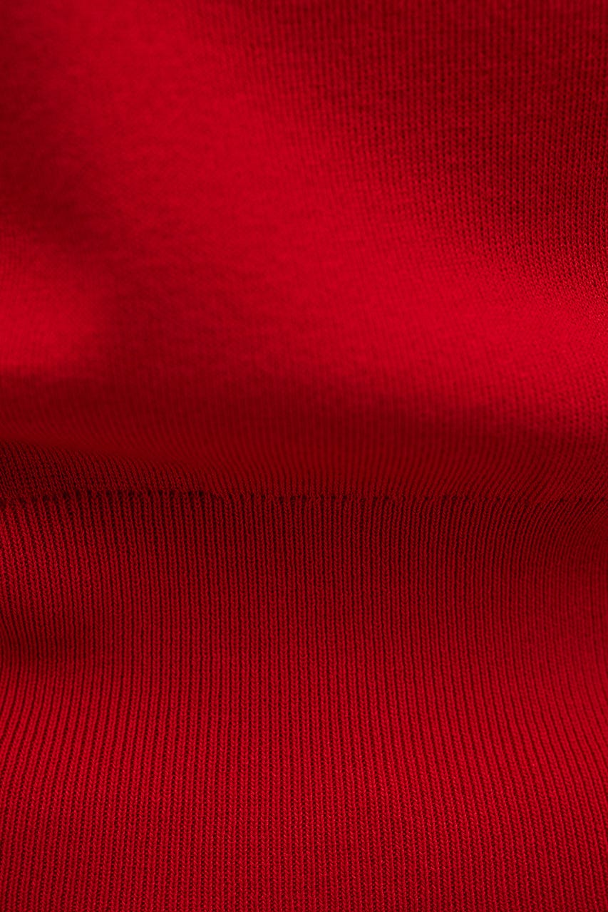 ショルダータックニット RED FREE