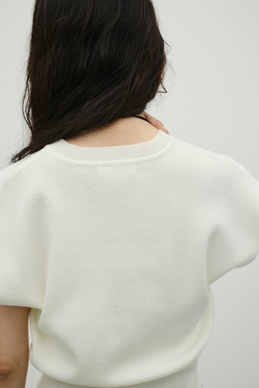 ショルダータックニット WHT FREE
