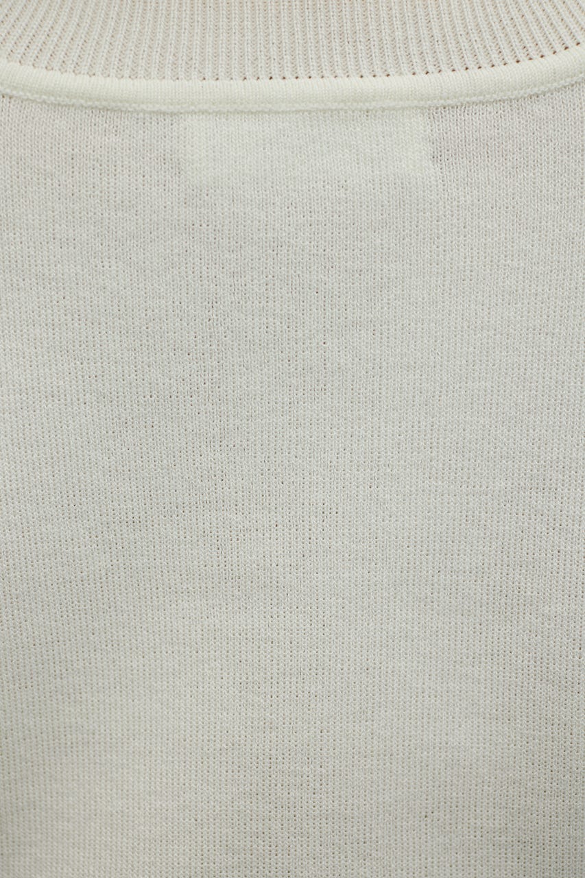 ショルダータックニット WHT FREE