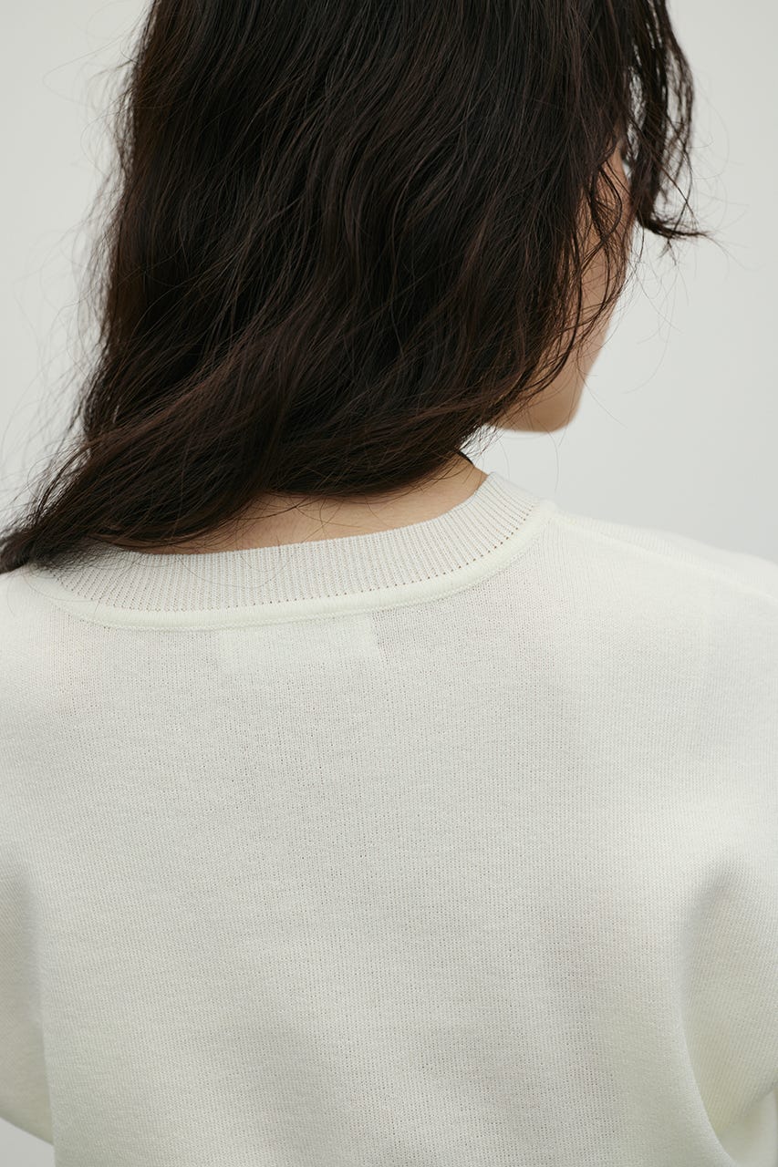 ショルダータックニット WHT FREE