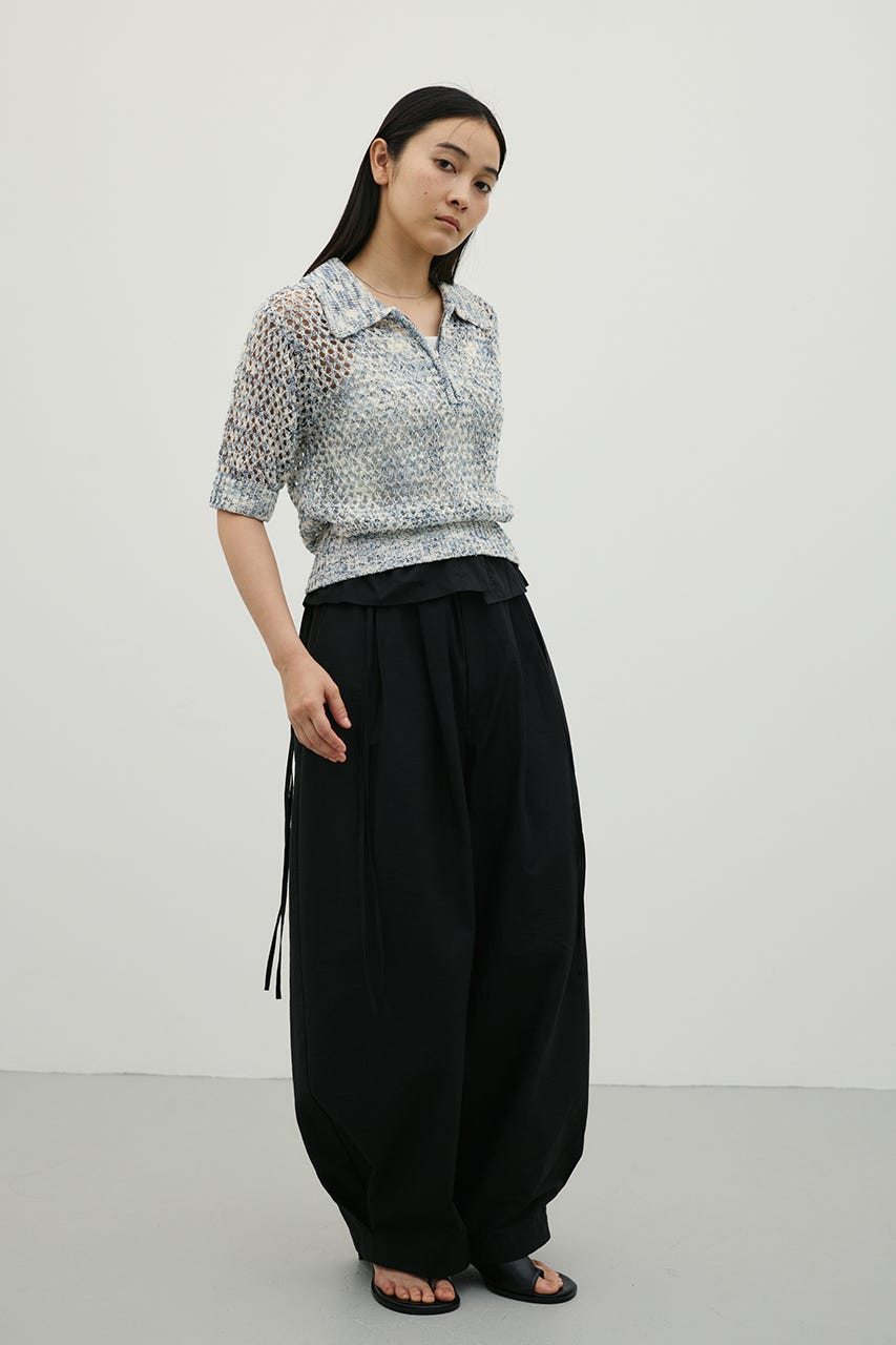 クロシェミックスニットポロ BLU FREE