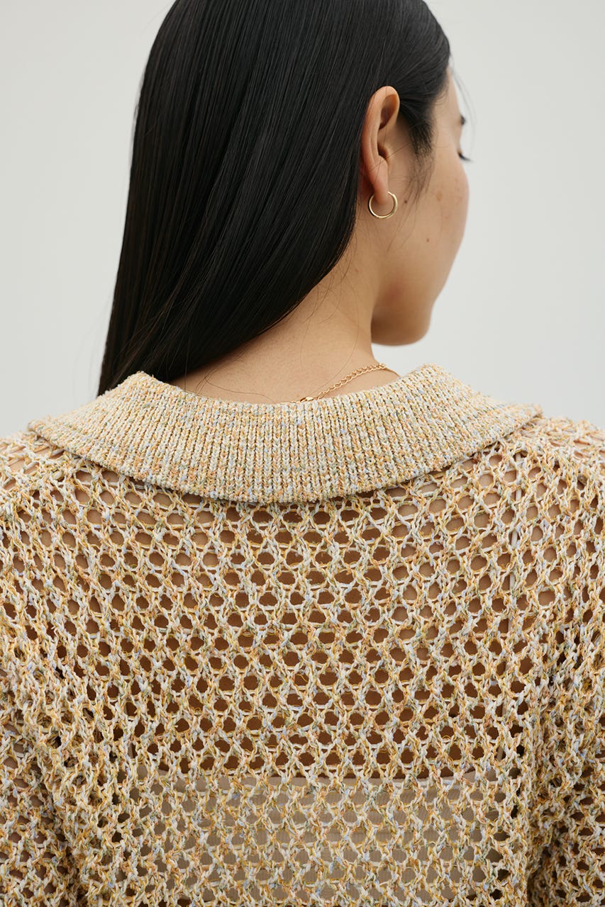 クロシェミックスニットポロ YEL FREE