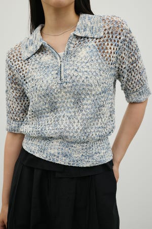 クロシェミックスニットポロ