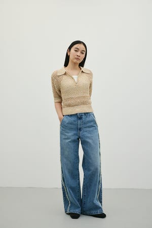 クロシェミックスニットポロ