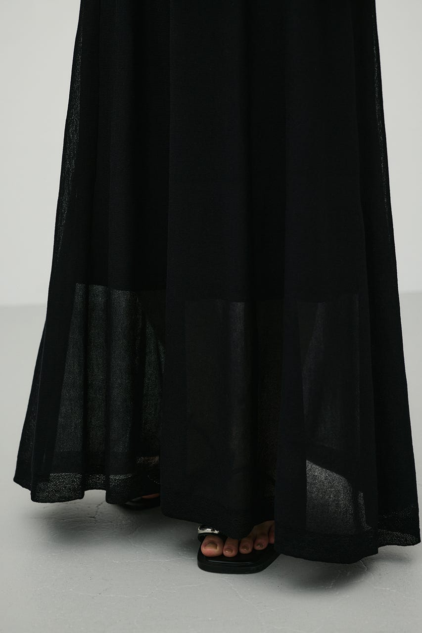 ドライニットシアースカート BLK S