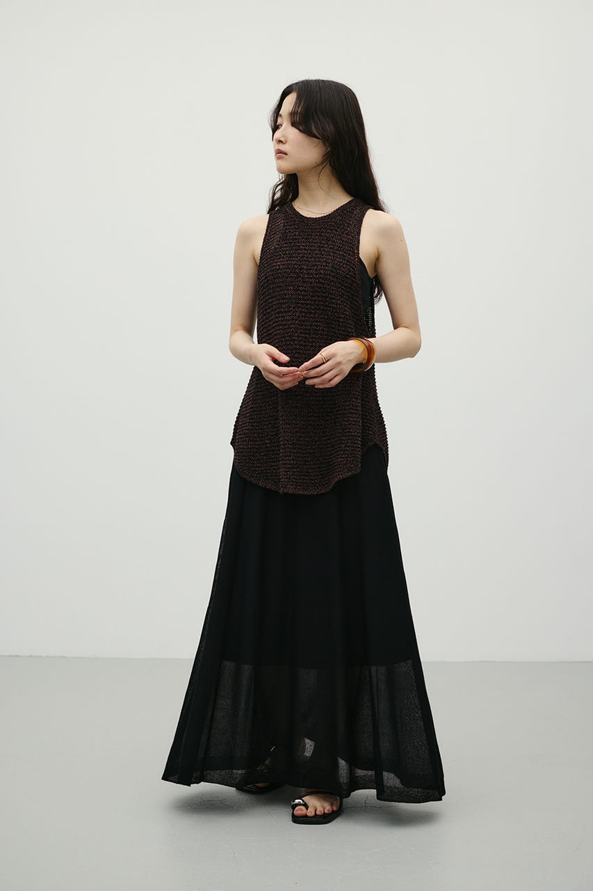 ドライニットシアースカート BLK S