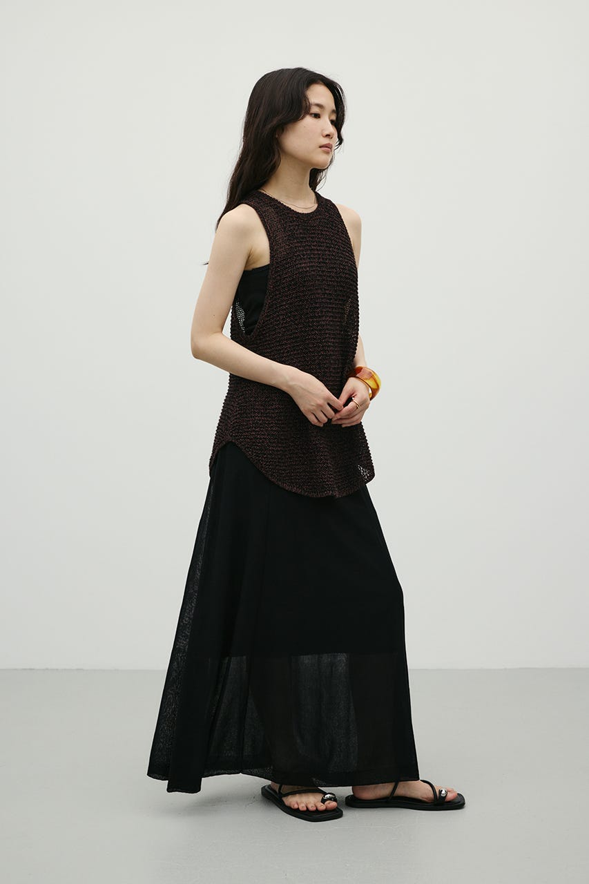 ドライニットシアースカート BLK S