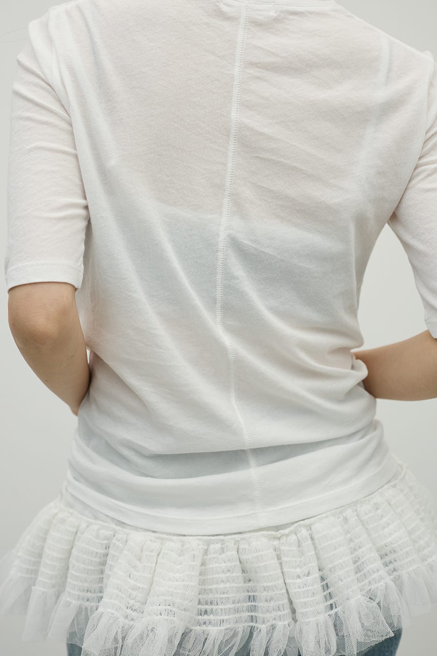 シアーバックシームT WHT FREE