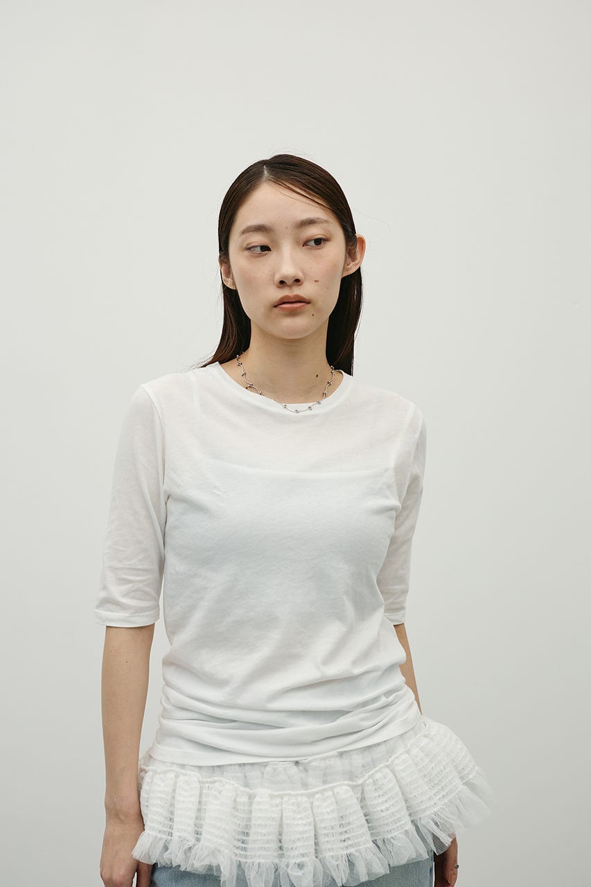 シアーバックシームT WHT FREE