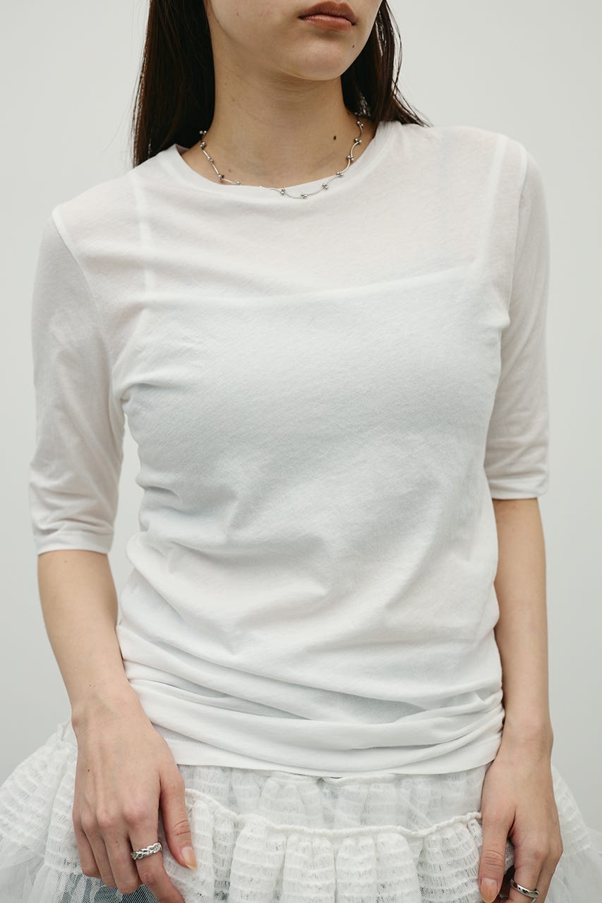 シアーバックシームT WHT FREE