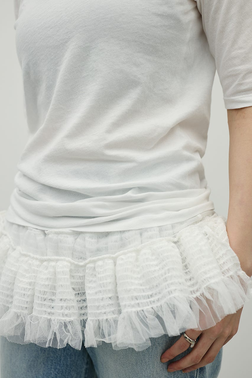 シアーバックシームT WHT FREE