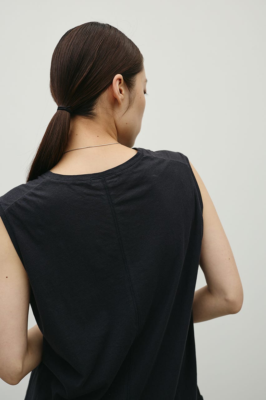 シアーバックシームタンク BLK FREE