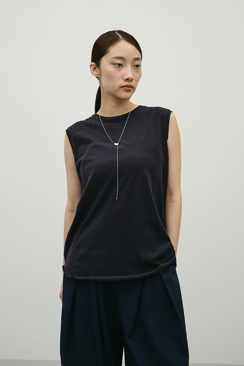 シアーバックシームタンク BLK FREE