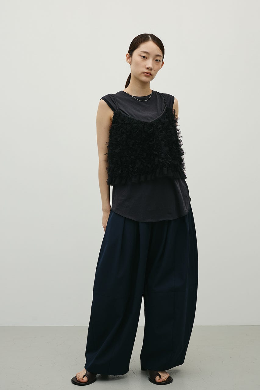 シアーバックシームタンク BLK FREE