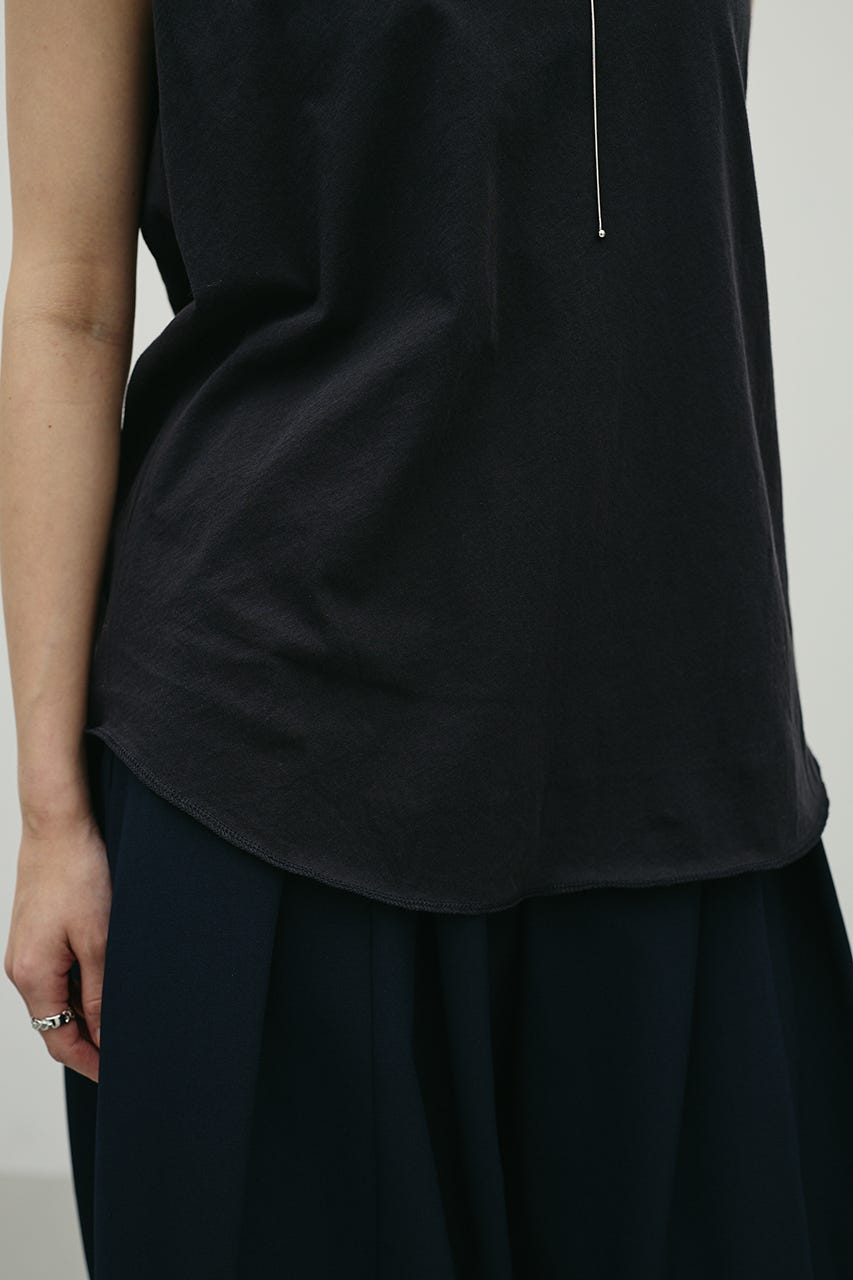 シアーバックシームタンク BLK FREE