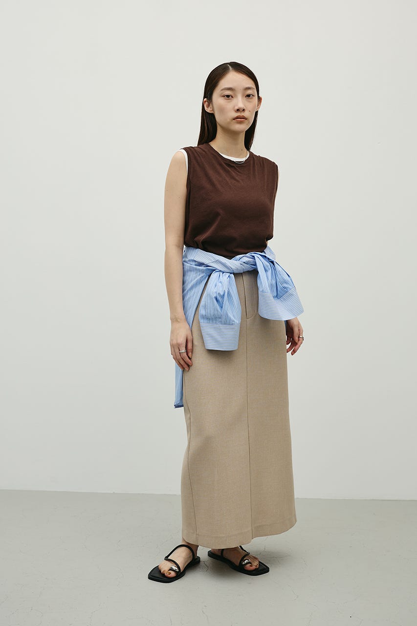 シアーバックシームタンク BRN FREE