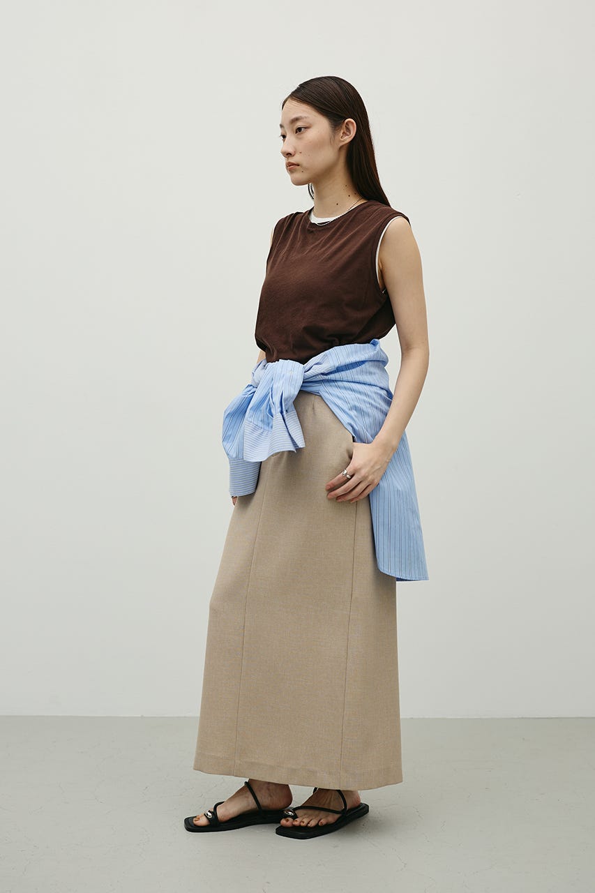 シアーバックシームタンク BRN FREE