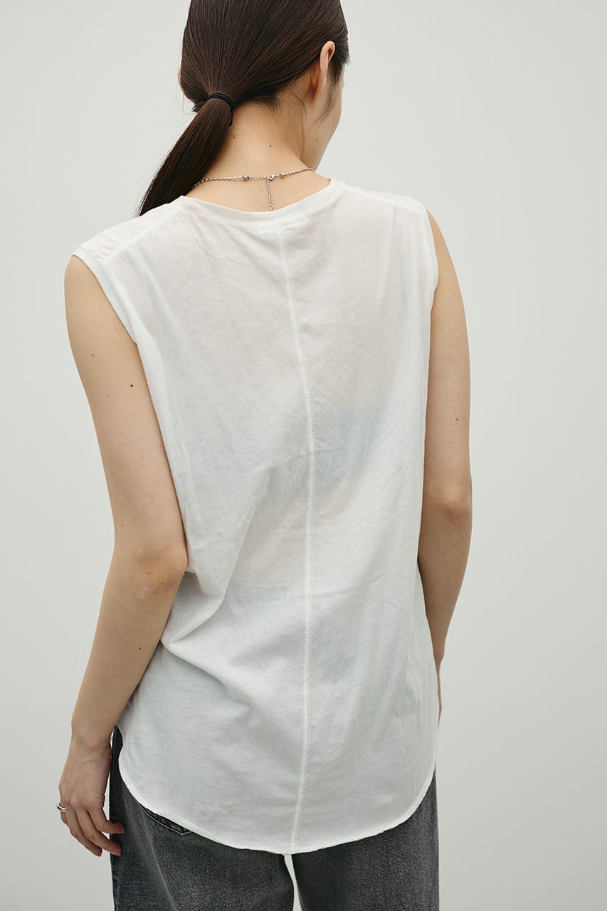 シアーバックシームタンク WHT FREE