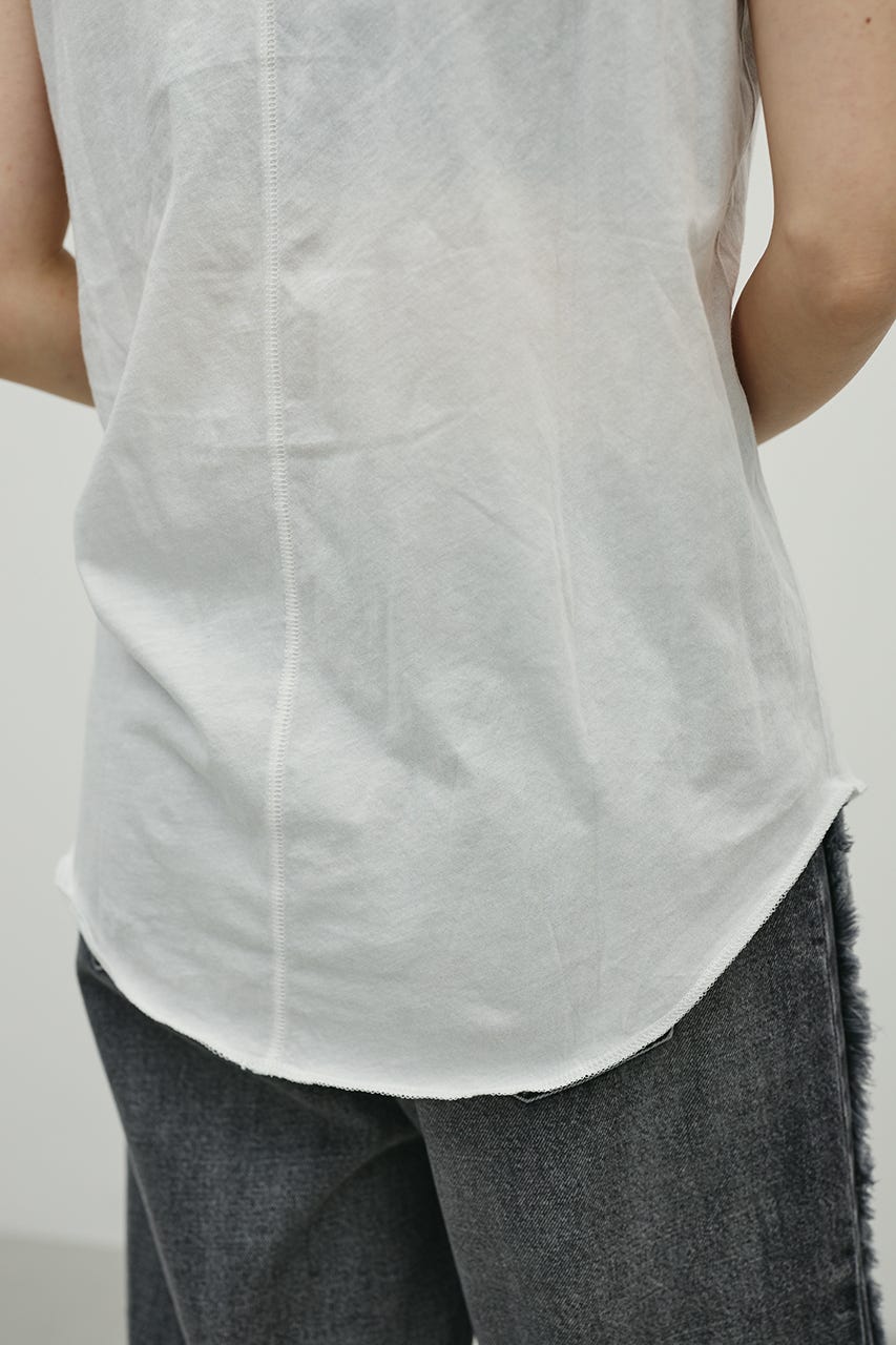 シアーバックシームタンク WHT FREE
