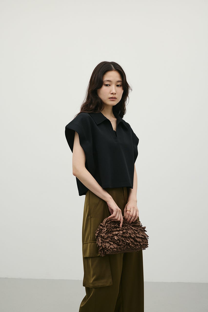 スキッパーダンボールカットトップ BLK FREE