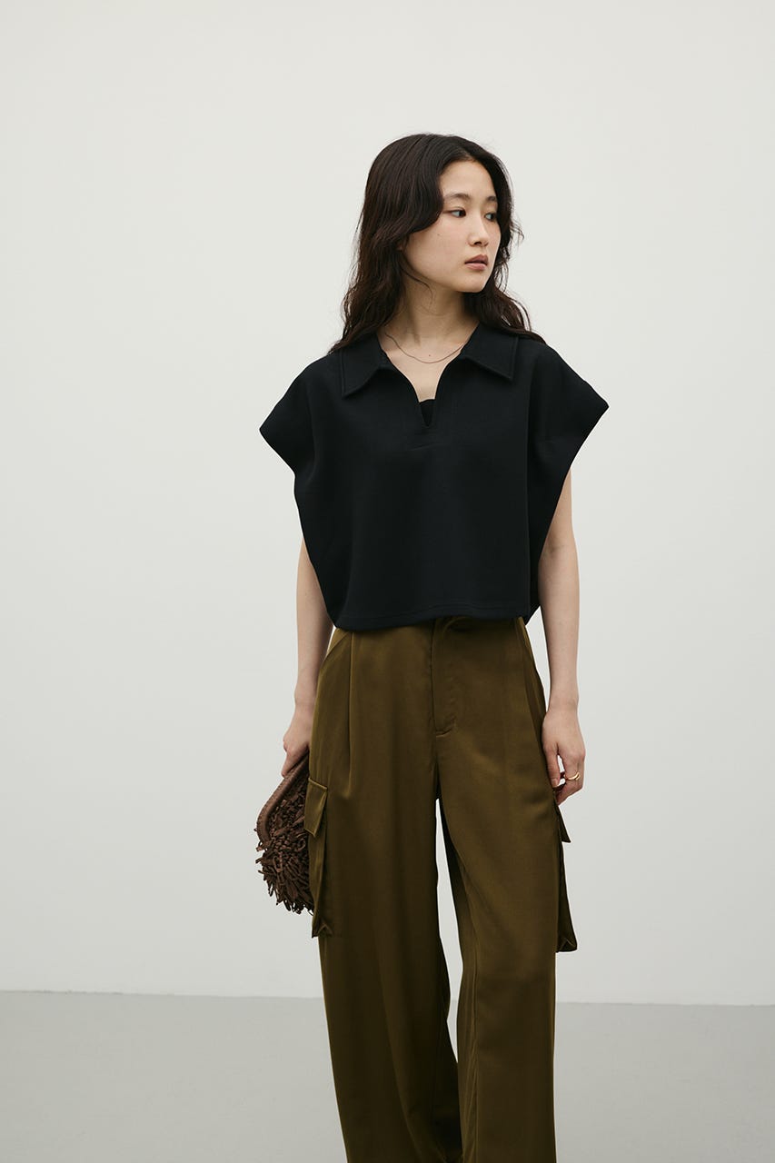 スキッパーダンボールカットトップ BLK FREE