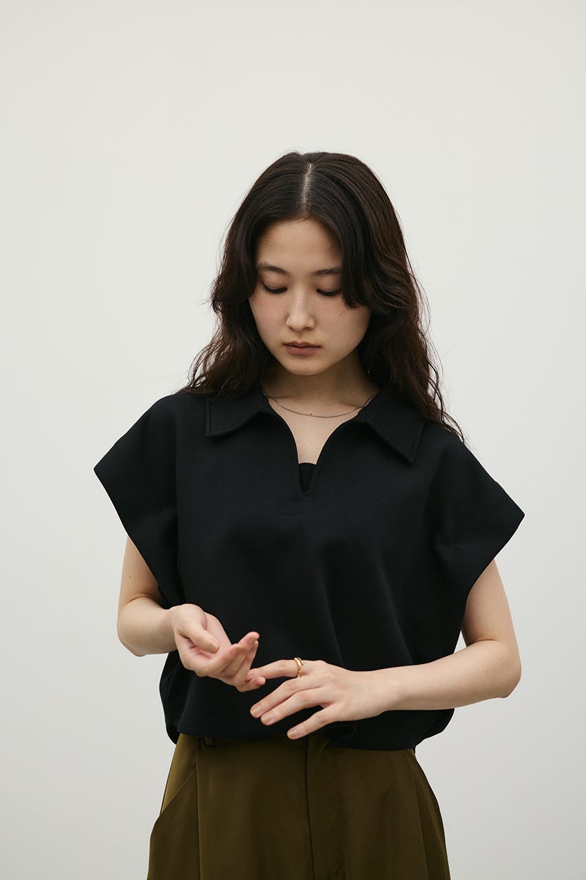 スキッパーダンボールカットトップ BLK FREE