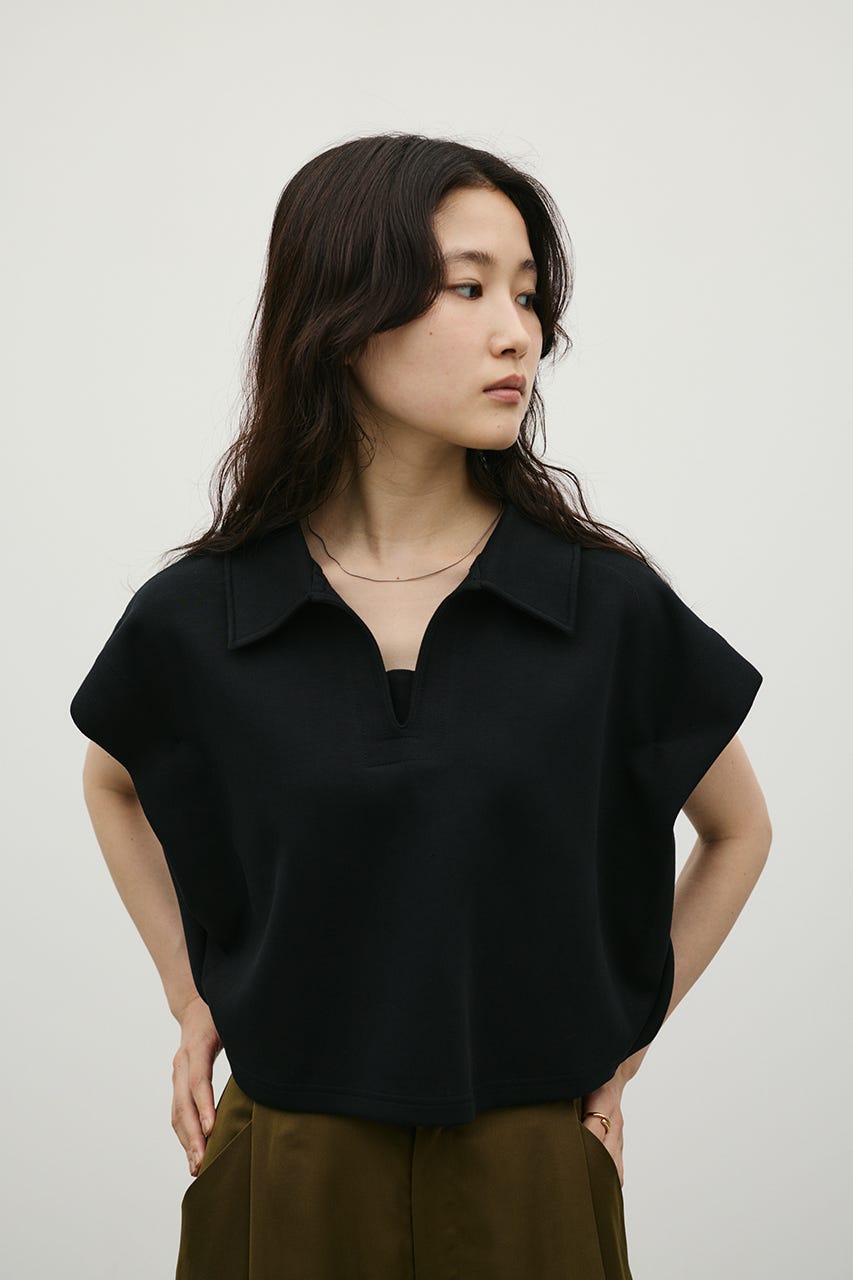 スキッパーダンボールカットトップ BLK FREE
