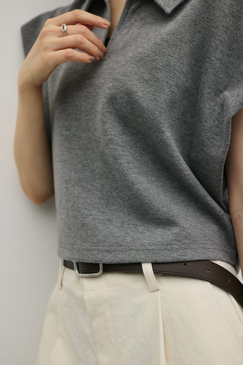 スキッパーダンボールカットトップ GRY FREE