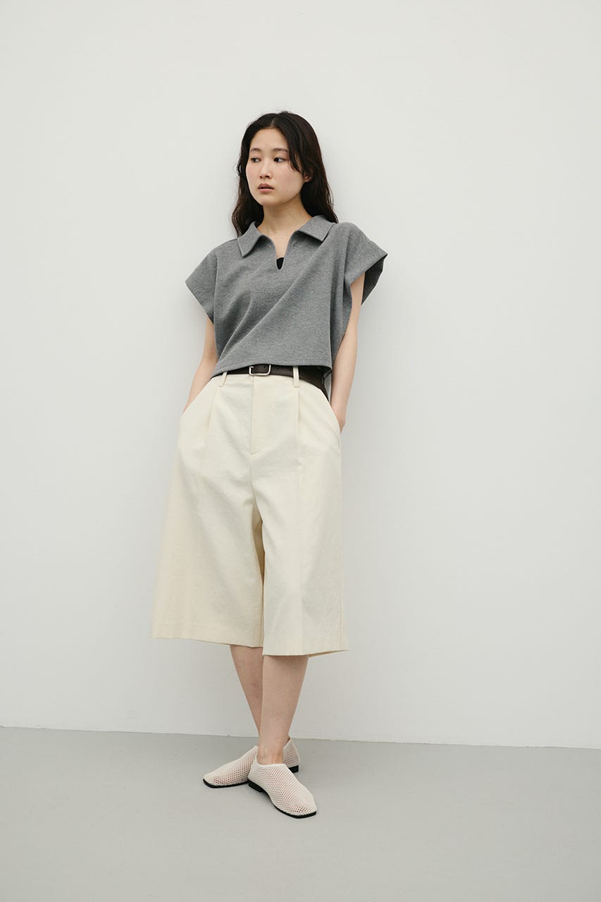 スキッパーダンボールカットトップ GRY FREE