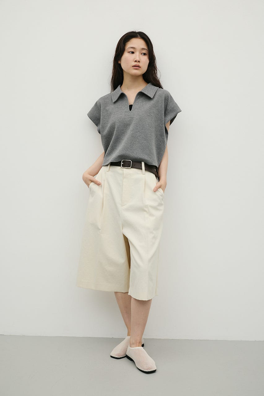 スキッパーダンボールカットトップ GRY FREE