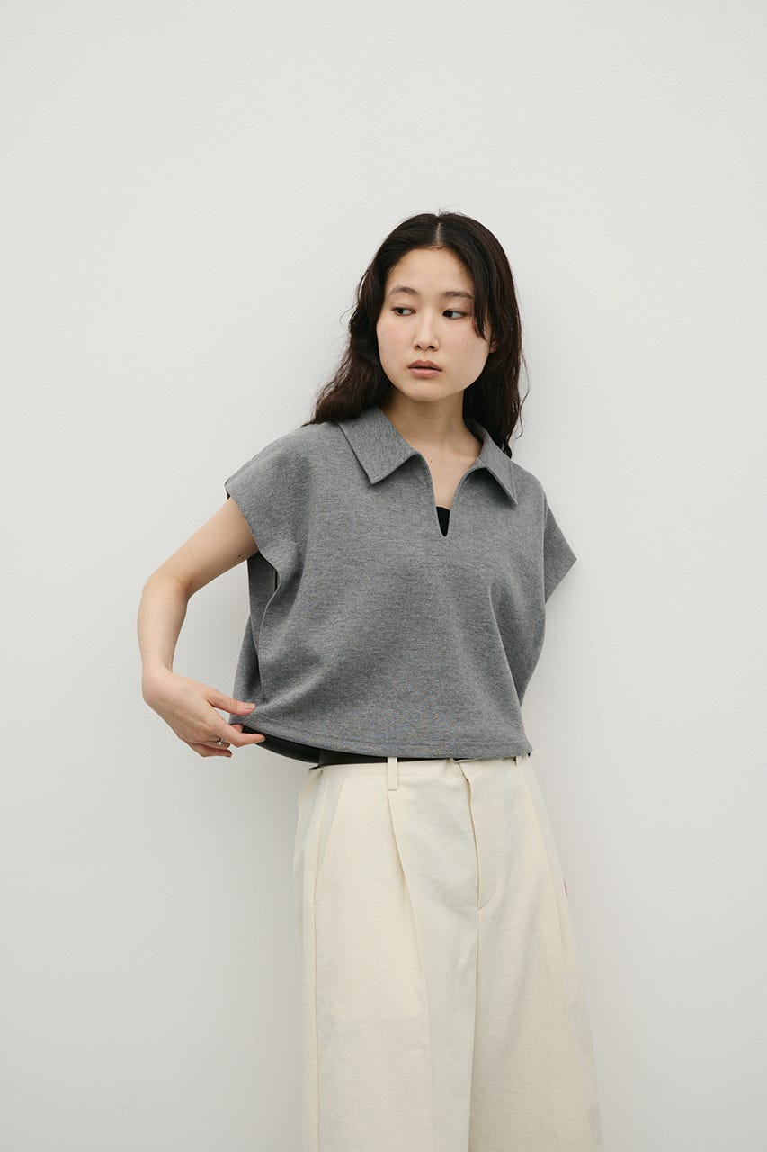 スキッパーダンボールカットトップ GRY FREE