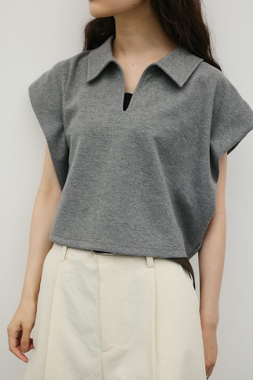 スキッパーダンボールカットトップ GRY FREE