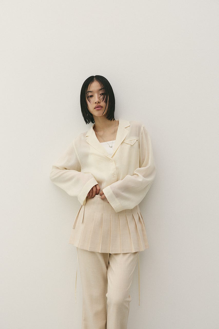 テーラーカラーオープンシャツ IVOY FREE