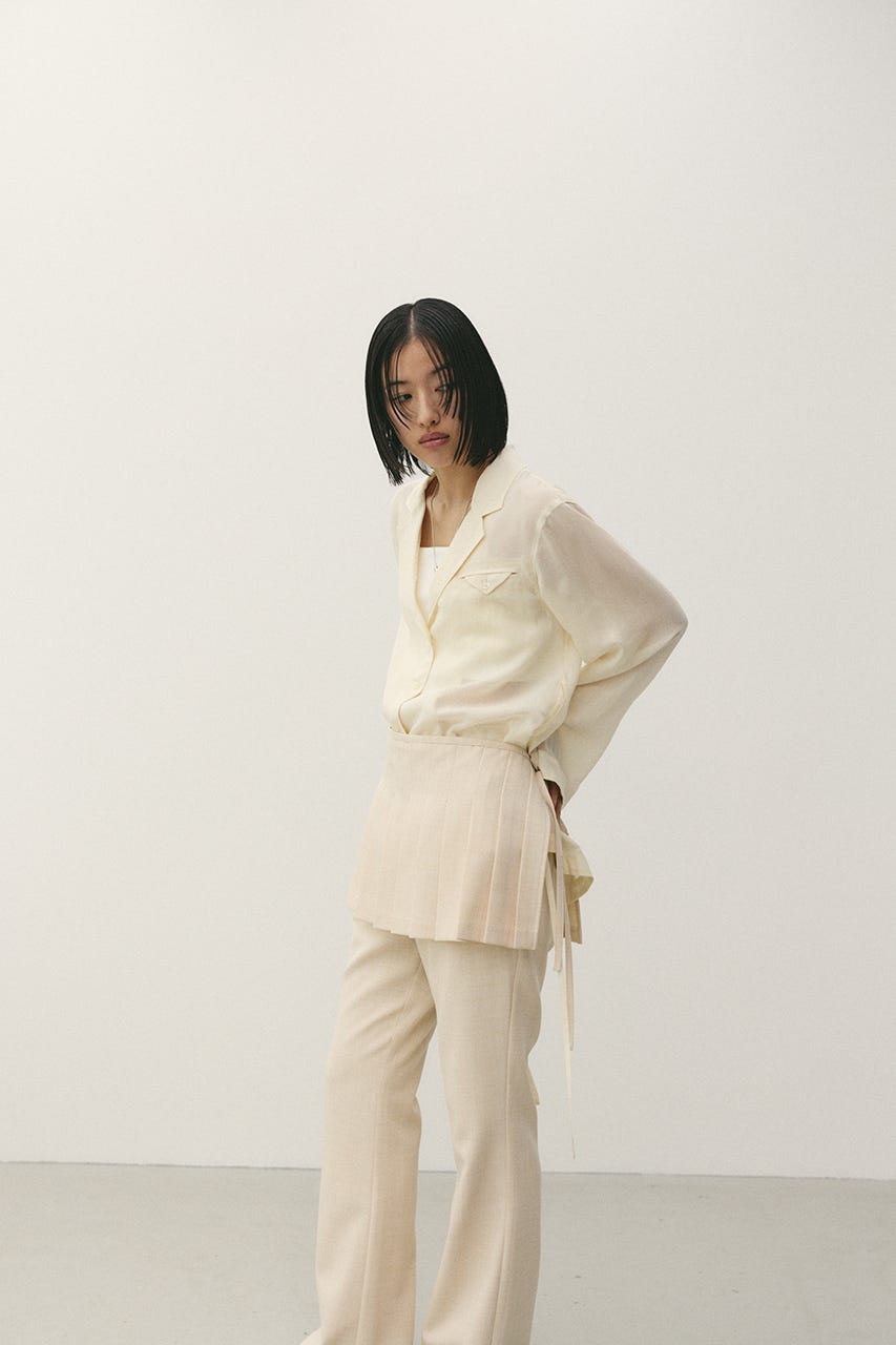 テーラーカラーオープンシャツ IVOY FREE